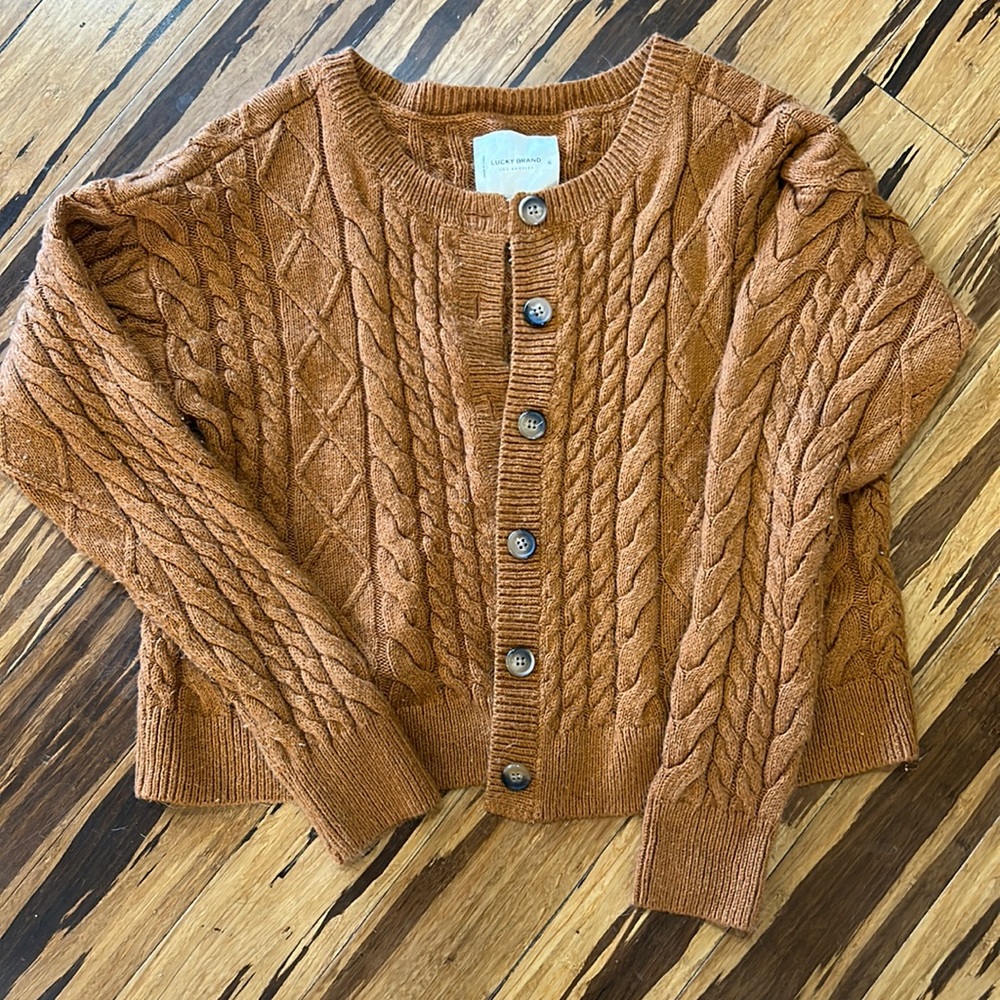 Orange Lucky Brand Sweater